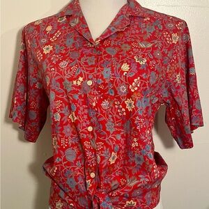 1990s Burberry paisley shirt